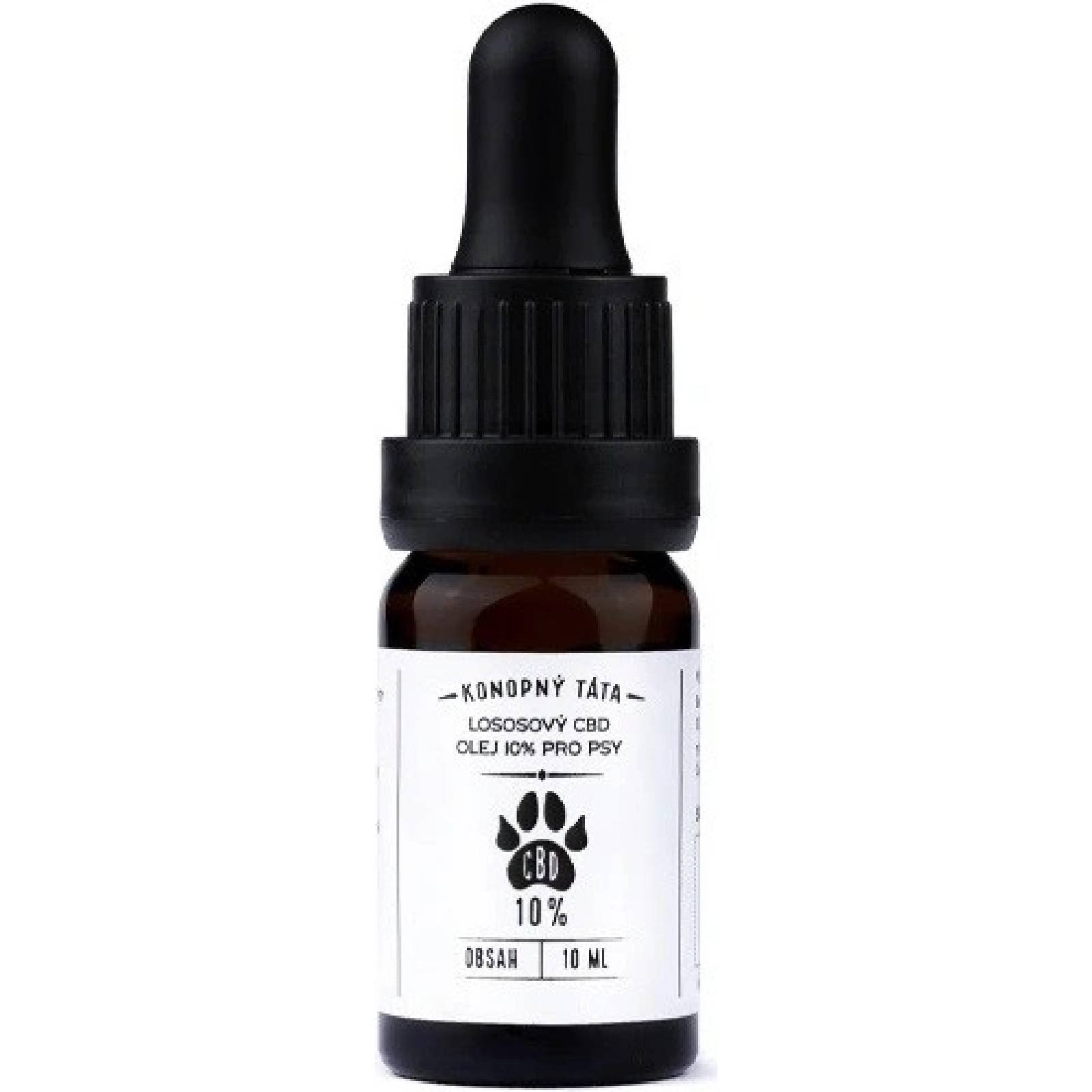 Konopný Táta CBD lososový olej pro psy 10% 10 ml