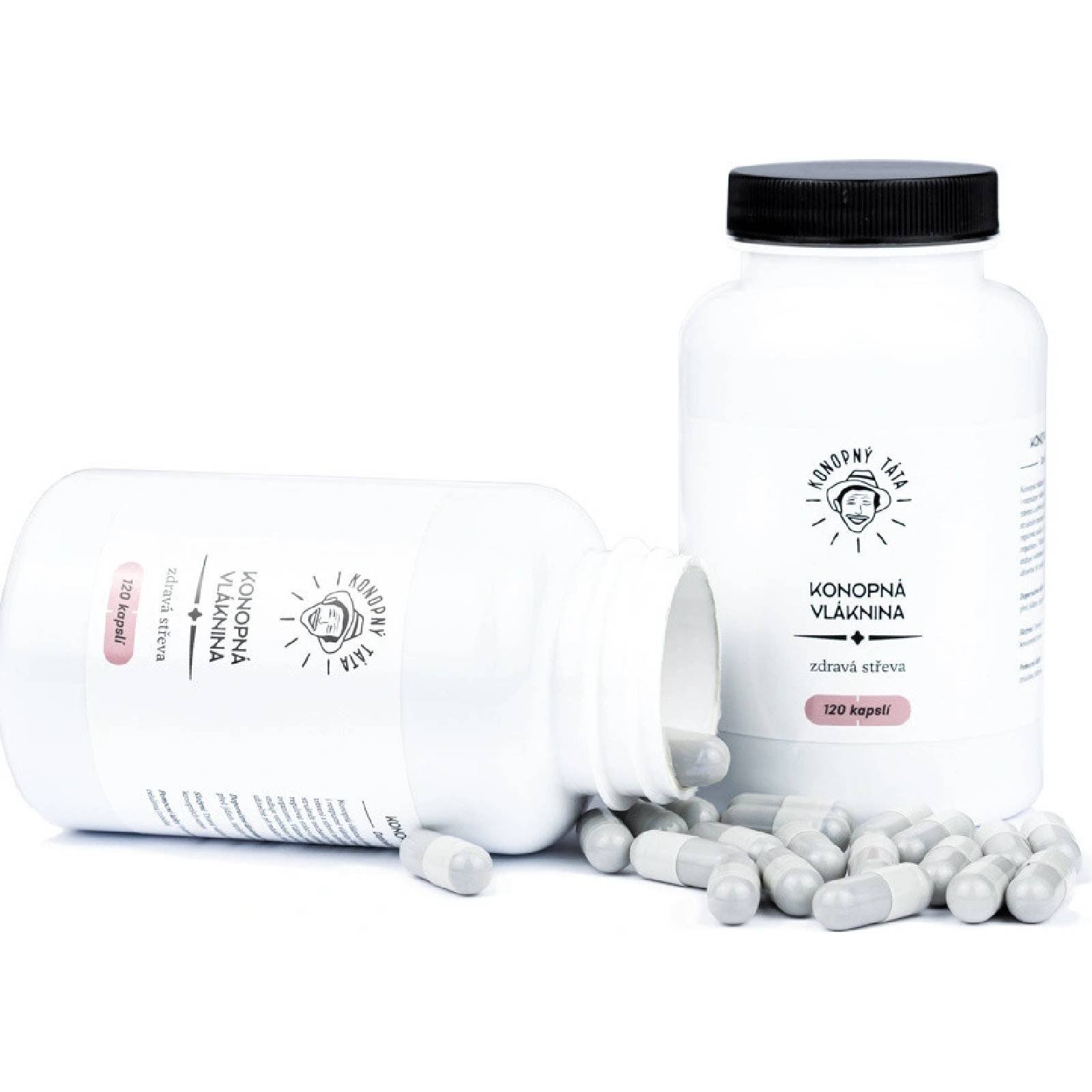 Konopný Táta Konopná vláknina 120 kapslí