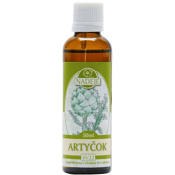  Naděje Artyčok tinktura z bylin 50 ml