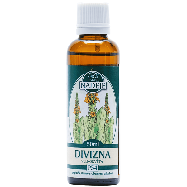 Naděje Divizna velkokvětá tinktura z pupenů na dýchací cesty 50 ml