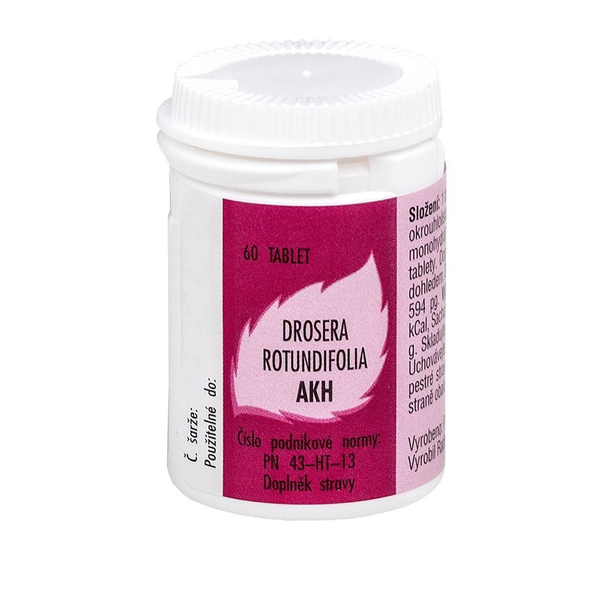 Radim Bakeš Galenická laboratoř Ostrava AKH Drosera rotundifolia 60 tablet