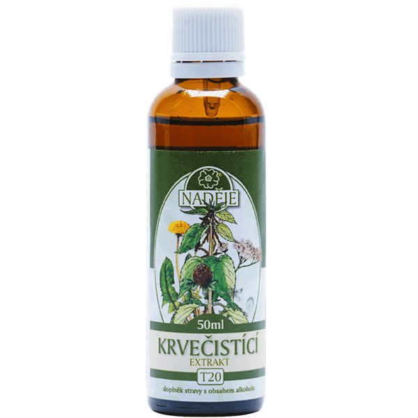 Naděje Krvečistící extrakt tinktura z bylin 50 ml